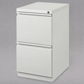 Hirsh Industries 19357 White Mobile Pedestal Letter File Cabinet - 15'' x 19 7/8'' x 27 3/4'' 42019357